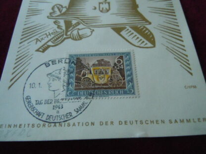 Carte postale tag der briefmarke 11 januar 1942 - militaria allemand - german postcard