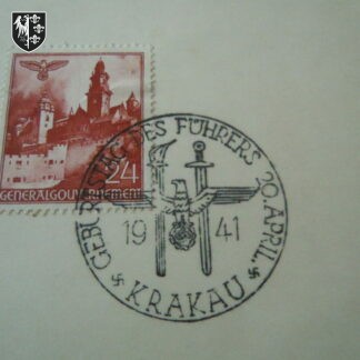 Carte postale Geburstag des Fuhrers 1941 - Militaria allemand - german postcard