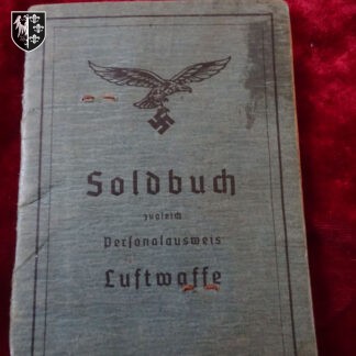 Soldbuch Luftwaffe au nom de Paul Handschack obergefreiter - Militaria allemand
