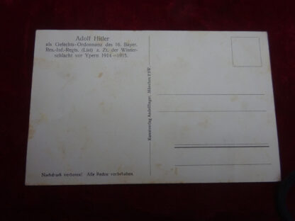 carte postale Adolf Hitler - Militaria allemand - german postcard WWII