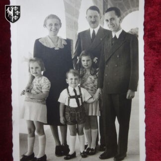 Carte postale famille J.Goebbels - militaria allemand - german postcard WWII