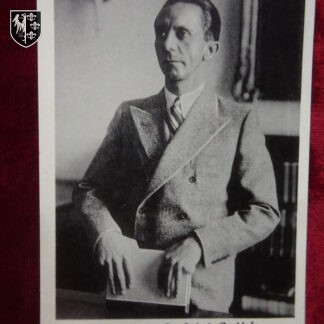 Carte postale Joseph Goebbels. - German postcard - militaria allemand