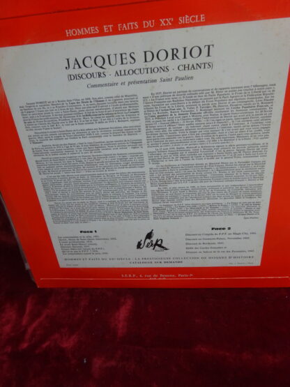disque SERP Jacques Doriot et le PPF