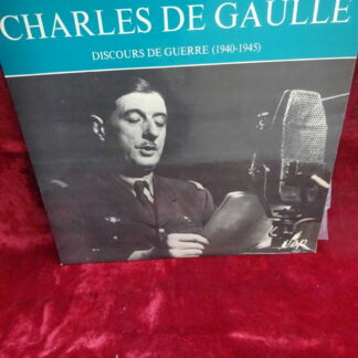 Disque 33 tours Charles de Gaulle discours de guerre (1940-1945) SERP