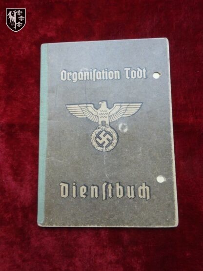 Dienstbuch organisation Todt - militaria allemand