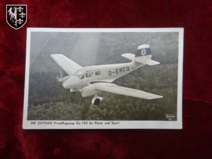 Carte postale privattflugzeug - militaria allemand - German postcard WWII