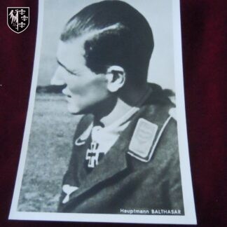 Carte postale Hauptmann Balthasar - Militaria alleamnd - German postcard WWII