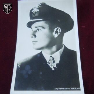 Carte postale Kapitanleutnant Endrass - Militaria allemand - german postcard WWII