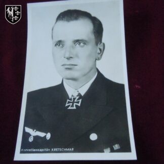 Carte postale Korvettenkapitan Kretschmar - Militaria alleamnd - German postcard WWII