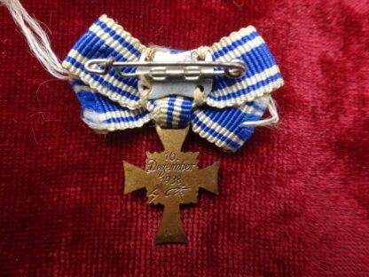 Miniature croix des mères bronze - militaria allemand