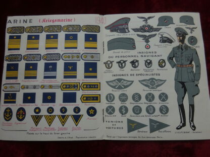Brochure Armées allemandes Marine-Air - Militaria allemand