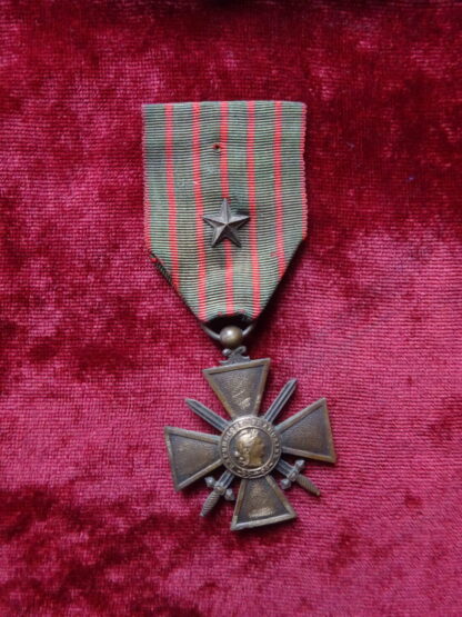 Médaille Croix de guerre 1914-1916 avec étoile de bronze