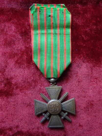 Médaille Croix de guerre 1914-1918 avec étoile de bronze – Image 3