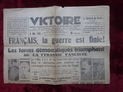 Journal Victoire 8 mai 1945