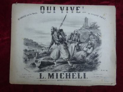 Lot de gravures et partitions militaires du XIXe siècle – Image 4