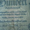 Lot 2 billets 5 et 100 Reichsmark – Image 6