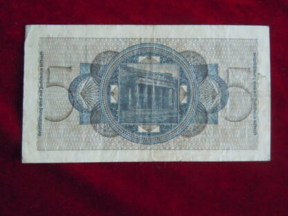 Billet 5 Reichsmark – Image 3