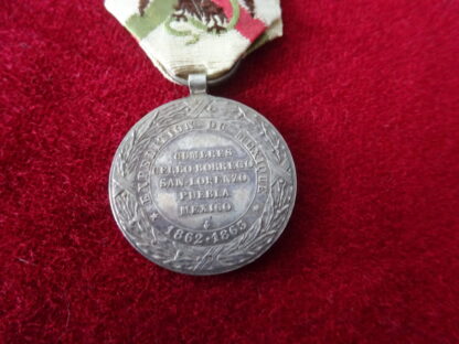 Médaille commémorative de la campagne du Mexique 1862 – Image 4