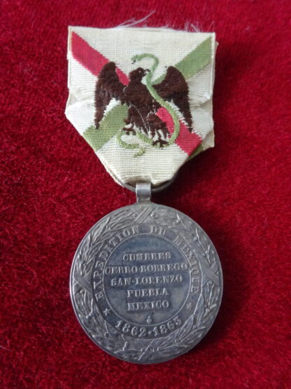 Médaille commémorative de la campagne du Mexique 1862 – Image 3