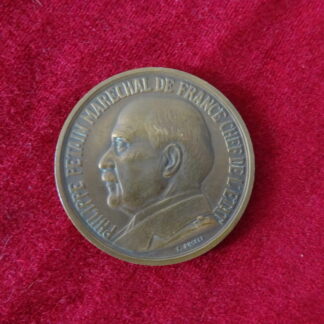 Médaille de table Philippe Pétain