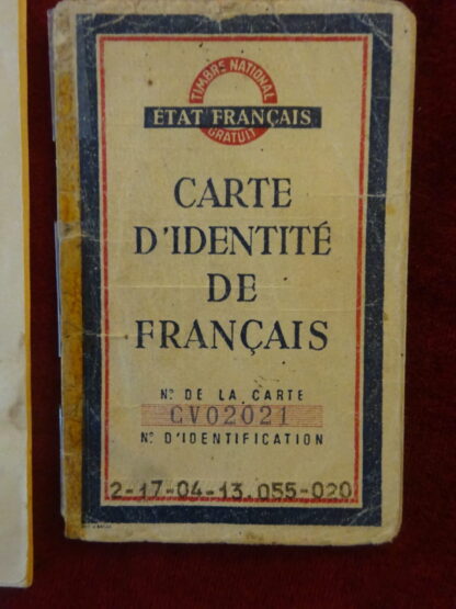 Lot brochure appel aux Français et carte identité 1944 RÉSERVÉ (CD) – Image 2