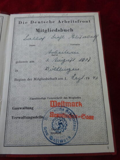 Lot documents au nom de Josef Ballof – Image 15