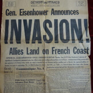 Detroit Times numéro du 6 juin 1944