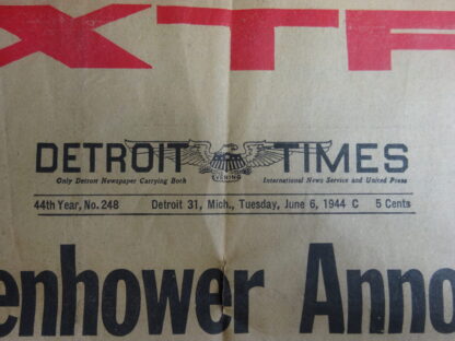 Detroit Times numéro du 6 juin 1944 – Image 2