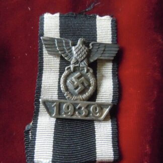 Aigle de rappel croix de fer deuxième classe 1939 avec son ruban