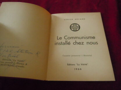 Brochure le communisme installé chez nous de Adrien Arcand – Image 2