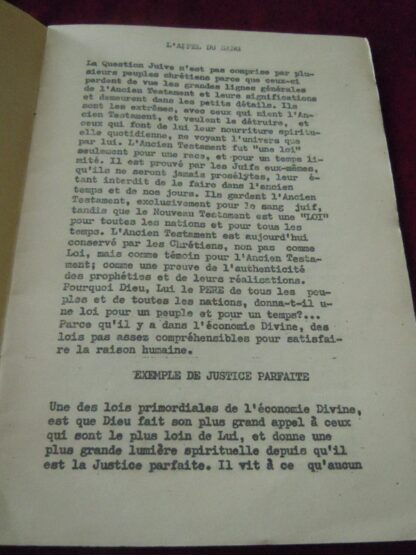Brochure l'appel du sang, le déshonneur plutot que la mort - 1935 – Image 2