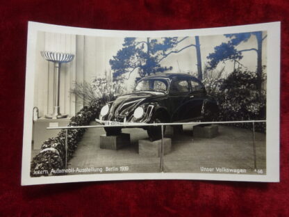 Carte postale Volkswagen 1939