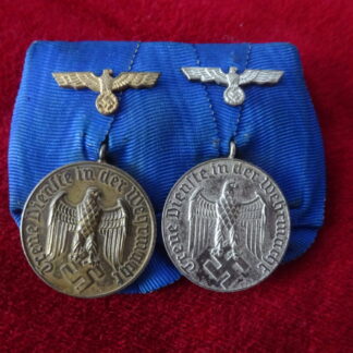 Barrette médailles 4 et 12 ans de service