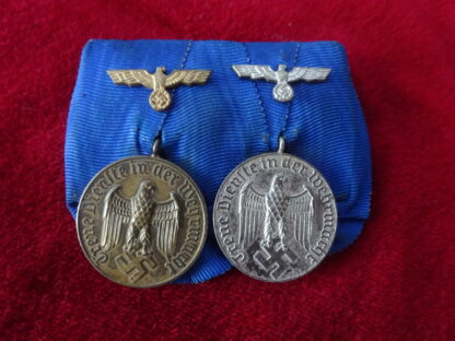 Barrette médailles 4 et 12 ans de service