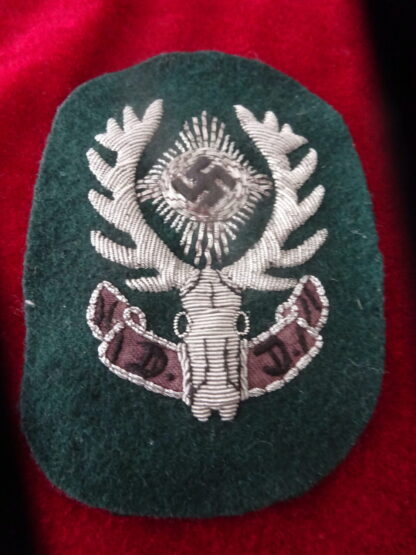 Insigne tissus Deutsche Jägerschaft (DJ) RÉSERVÉ (DG)
