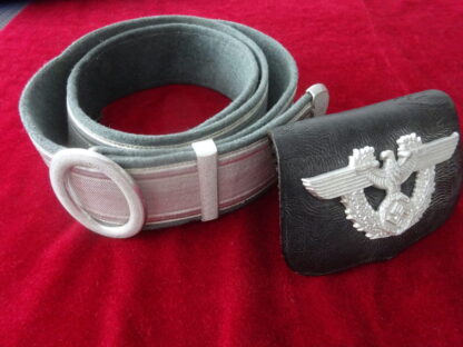 Ceinturon de parade Police avec sa cartouchière RÉSERVÉ (CD)