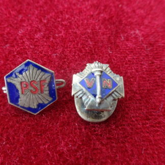 Lot 2 insignes PSF et Volontaires nationaux RÉSERVÉ (CD)