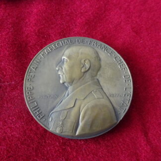 Médaille de table Philippe Pétain Chef de l'Etat