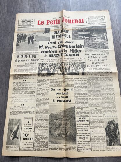 Le Petit journal numéro du 16 septembre 1938