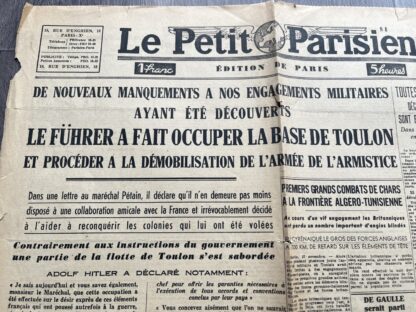 Le Petit Parisien numéro du 28 et 29 novembre 1942 – Image 2
