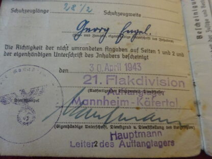 Soldbuch Luftwaffe – Image 3