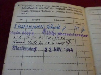Soldbuch Luftwaffe – Image 9