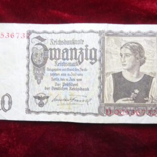 Billet 20 Reichsmark