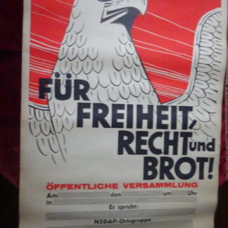 affiche NSDAP - militaria allemand