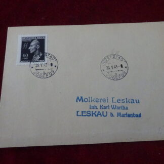 Carte avec timbre Reinhard Heydrich