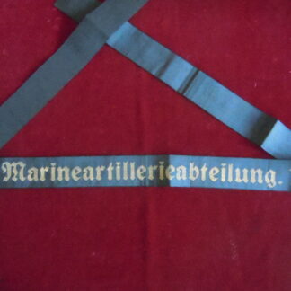 Ruban de bachi Kriegsmarine "1. Marineartillerieabteilung 1."