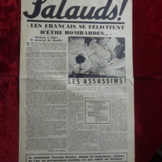 Tract-dépliant Salauds édité par le PPF